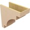 Ekena Millwork 8"W x 16"D x 16"H Classic Mediterranean Rough Cedar Woodgrain TimberThane Corbel, Primed Tan CORUR08X16X16MEDRCPR - alternate 5